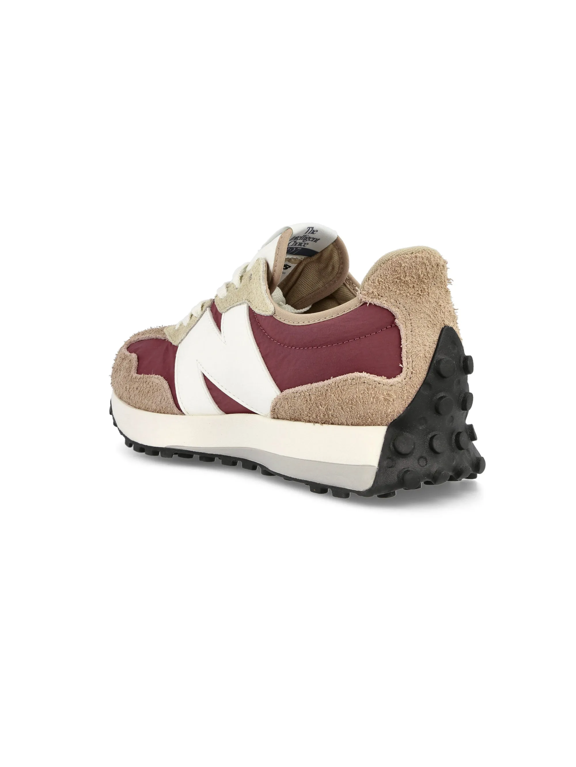 Retro-Sneaker aus Leder 327 in Holzbraun