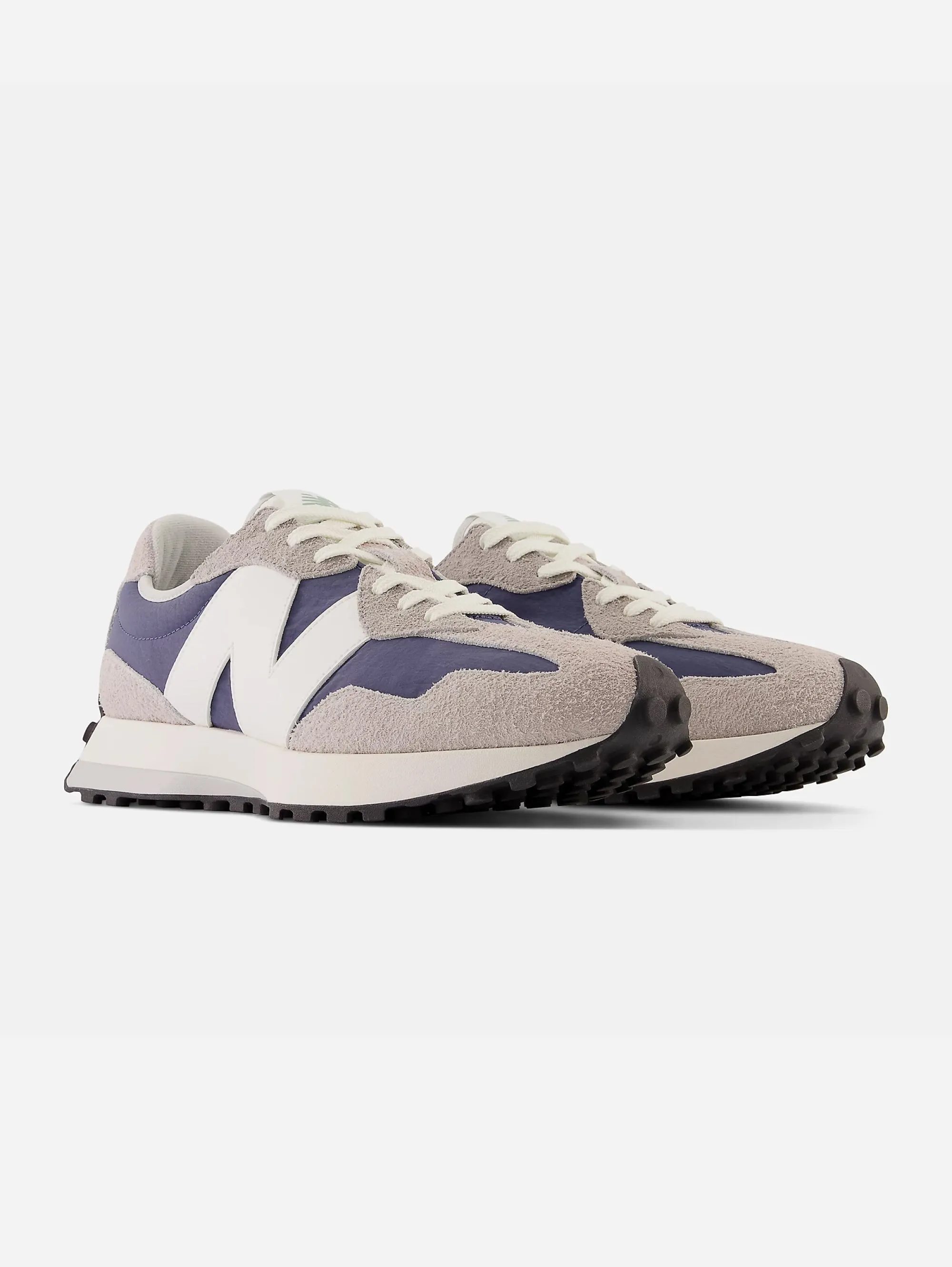 Retrò Sneakers aus Wildleder und Nylon 327 in Violett