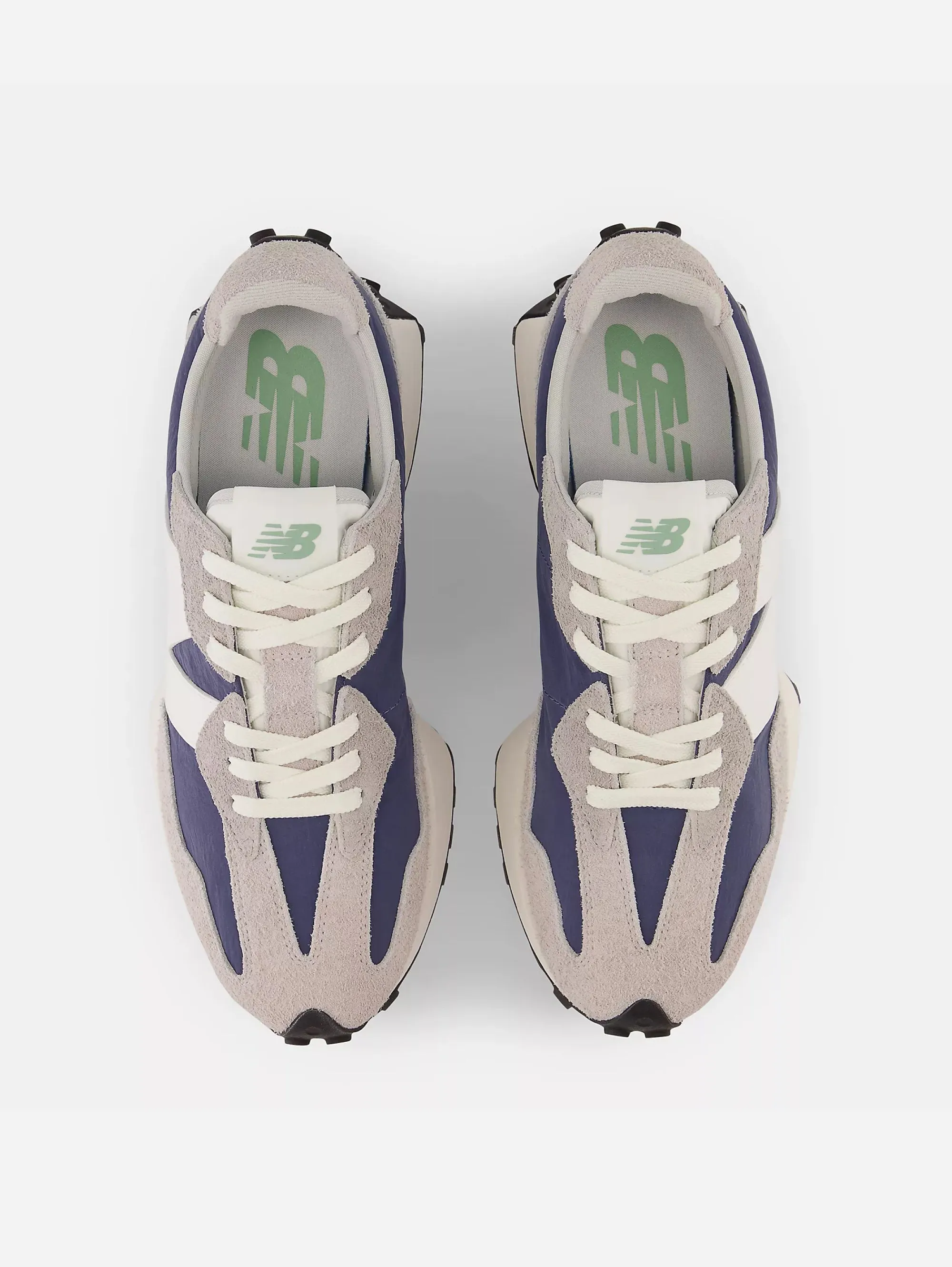 Retrò Sneakers aus Wildleder und Nylon 327 in Violett