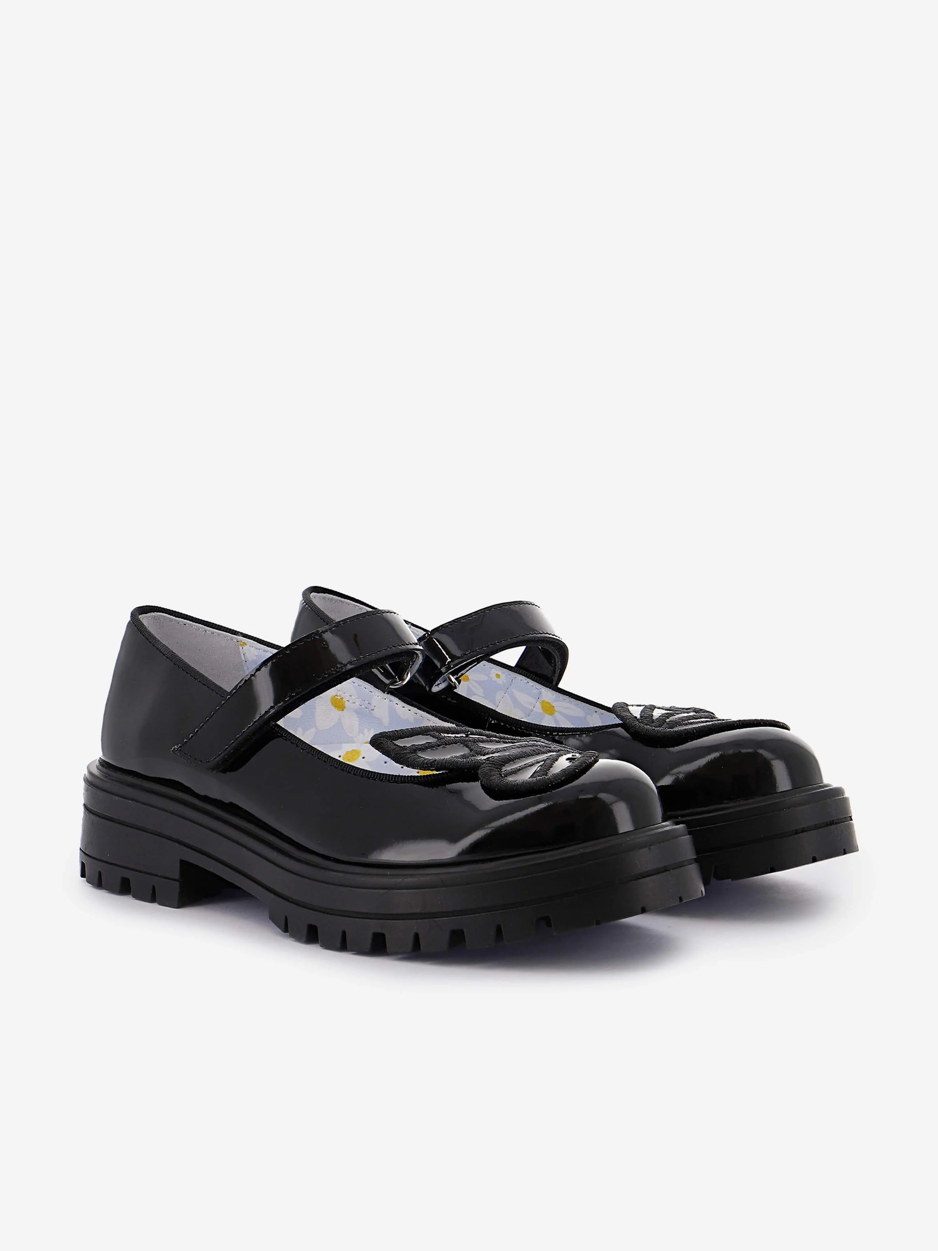 Sophia Webster Mädchen Schmetterling Mary Jane Flachschuh in Schwarz