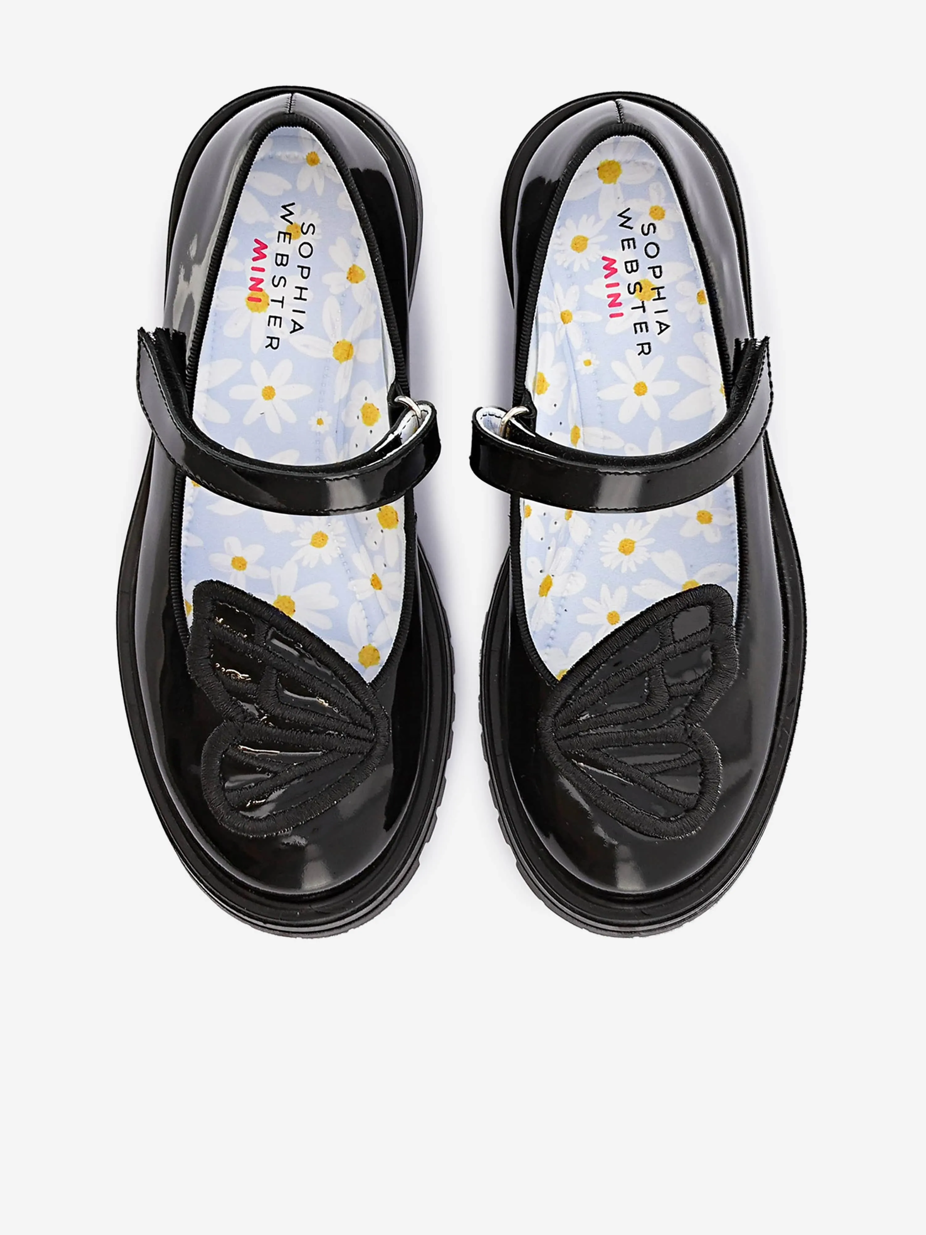 Sophia Webster Mädchen Schmetterling Mary Jane Flachschuh in Schwarz