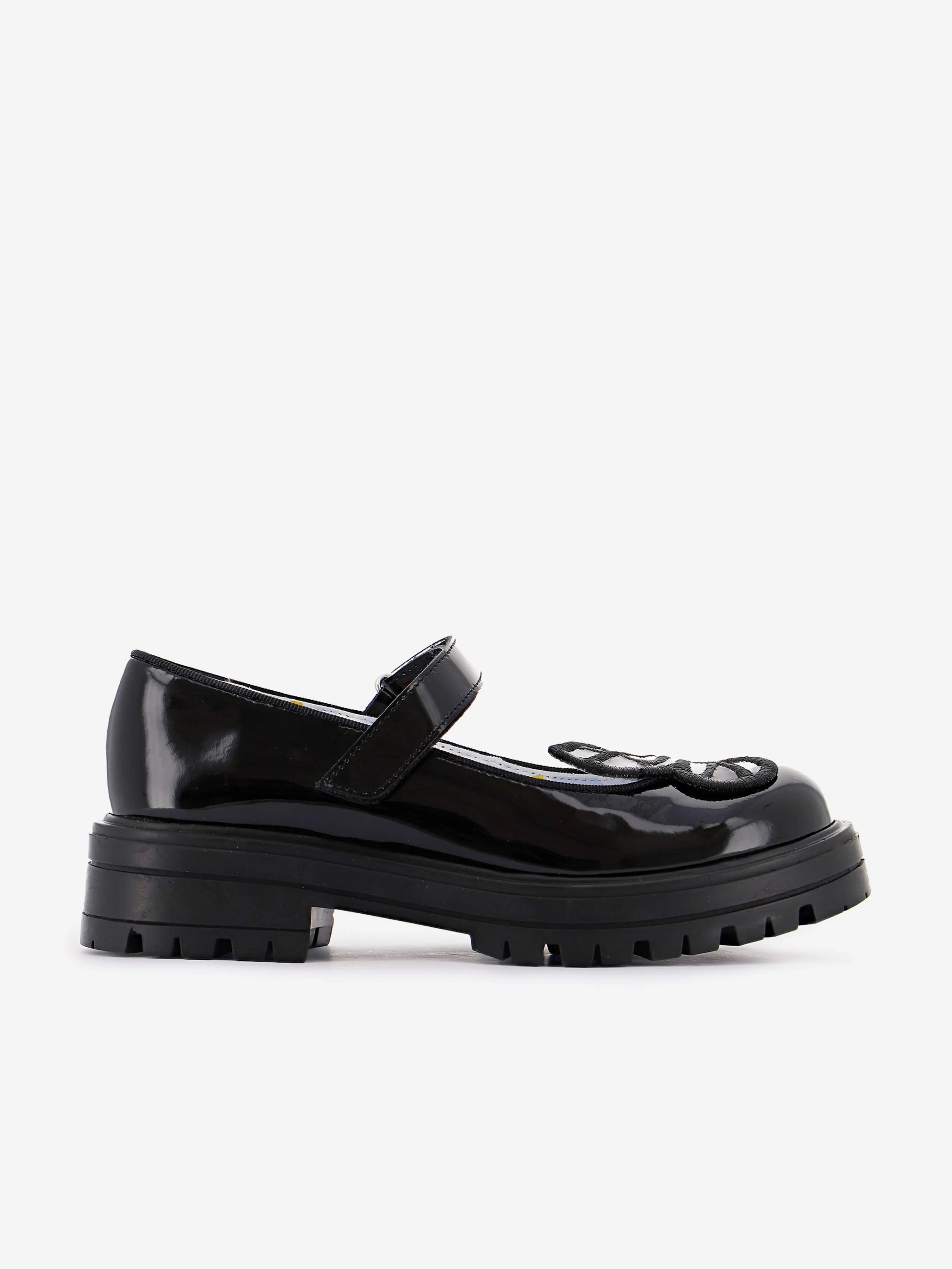 Sophia Webster Mädchen Schmetterling Mary Jane Flachschuh in Schwarz