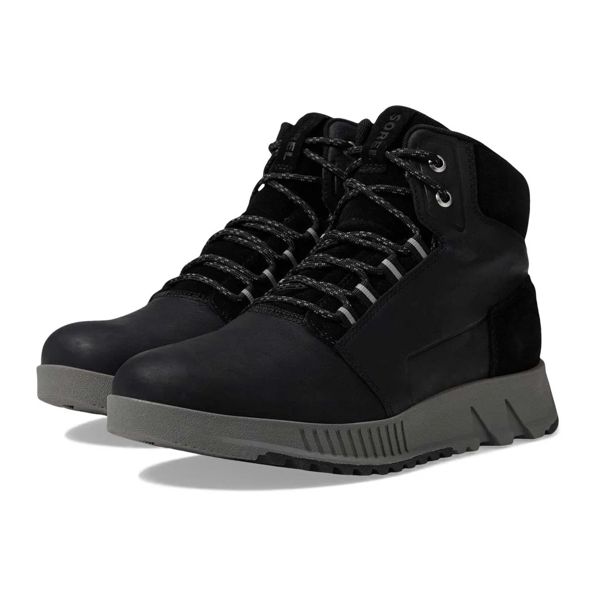 Sorel Herren Mac Hill Lite Mid Schwarz/Steinbruch wasserdicht