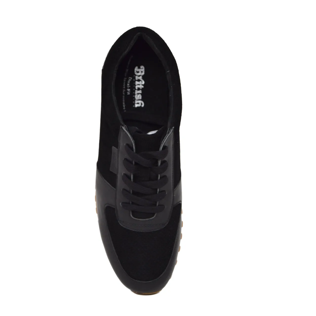 Surrey Sneakers aus schwarzem Leder und Wildleder - stilvoll und bequem