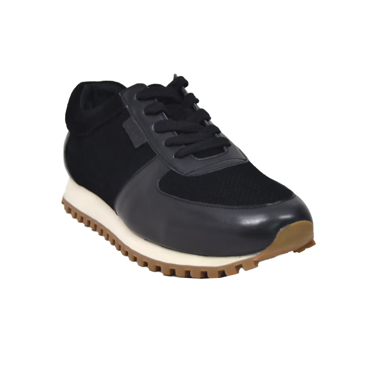 Surrey Sneakers aus schwarzem Leder und Wildleder - stilvoll und bequem