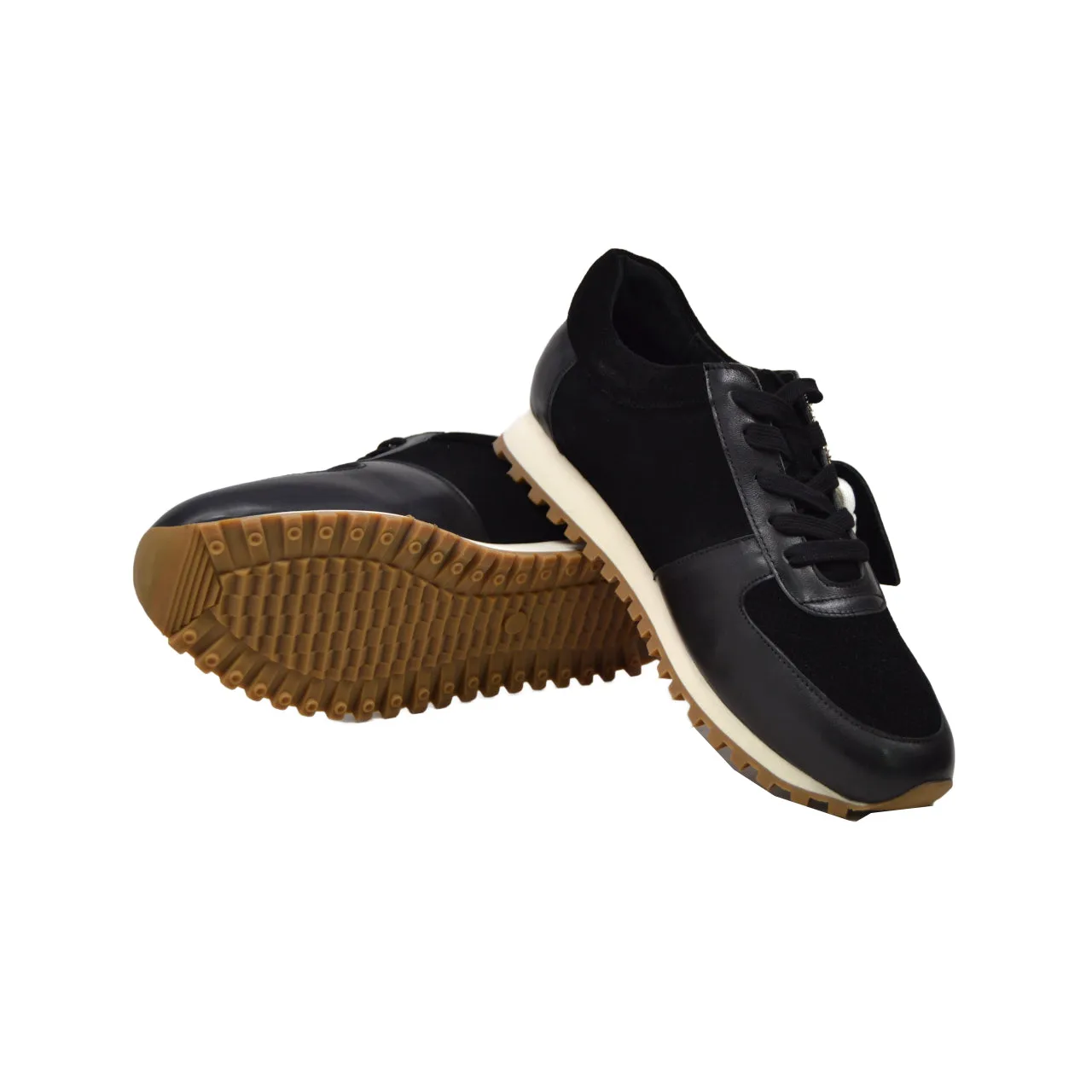 Surrey Sneakers aus schwarzem Leder und Wildleder - stilvoll und bequem