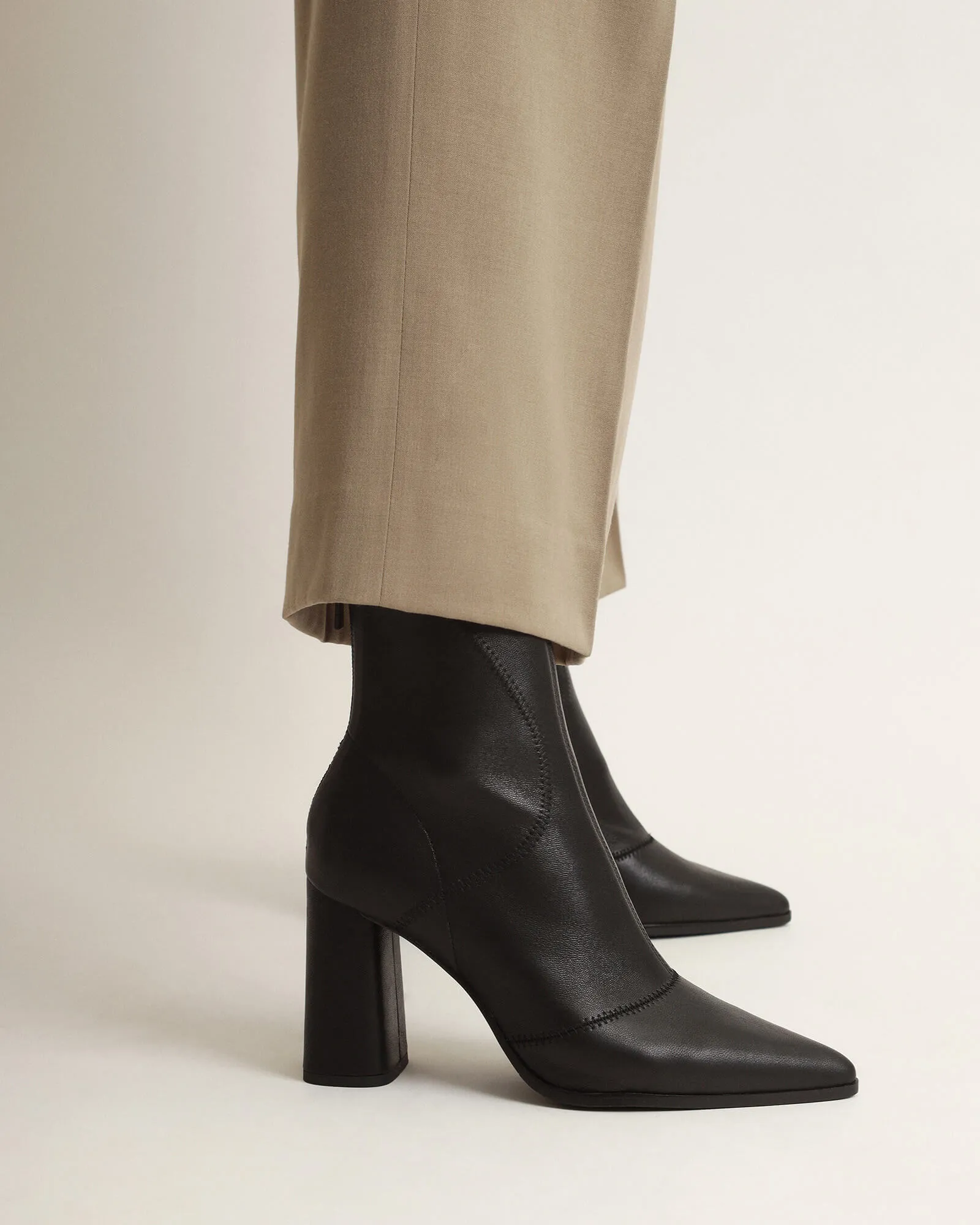 TEX Stiefeletten Schwarz Leder