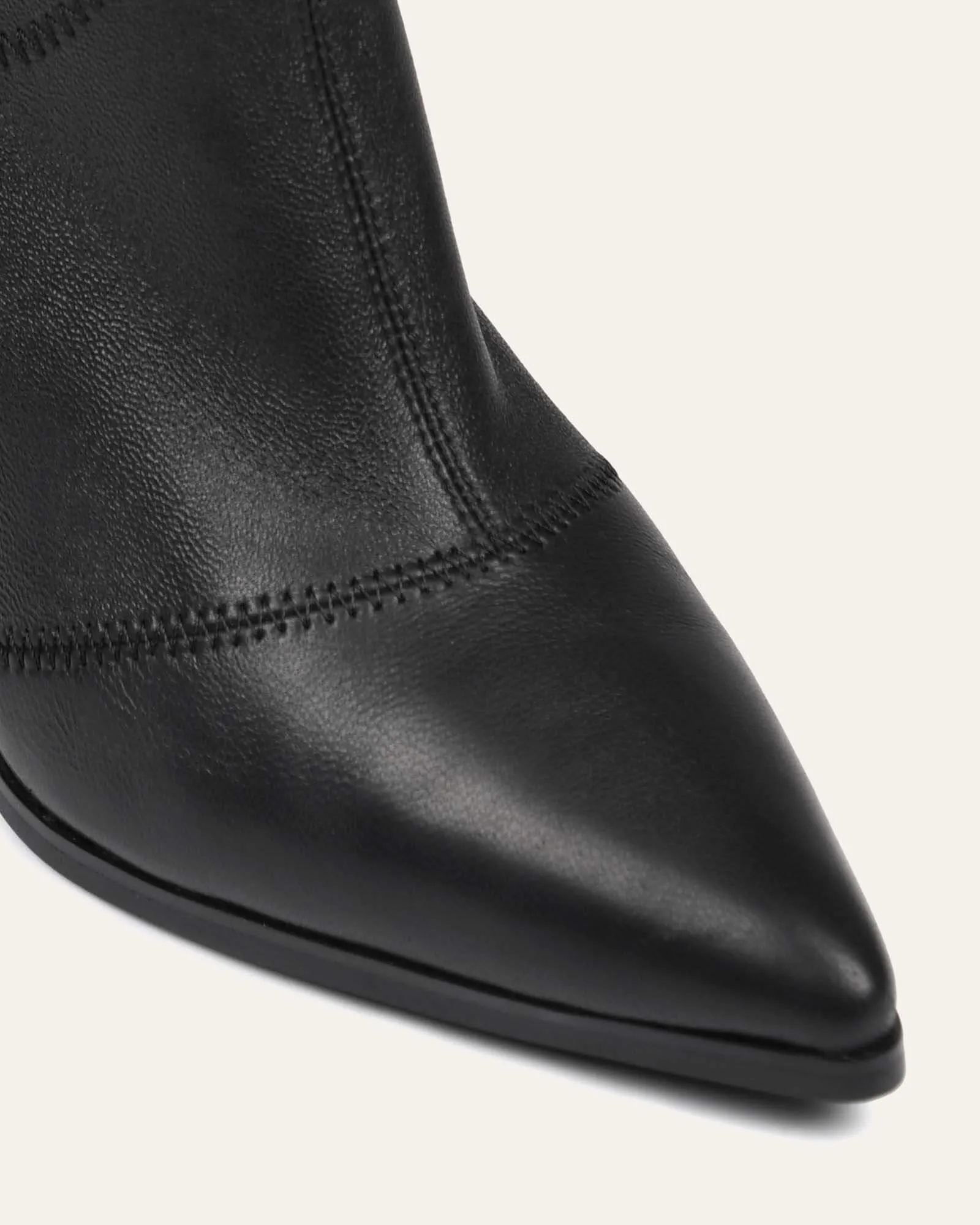 TEX Stiefeletten Schwarz Leder