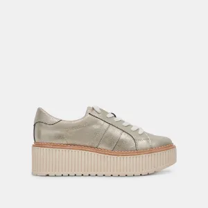 TIGER SNEAKERS HELLGOLD LEDER