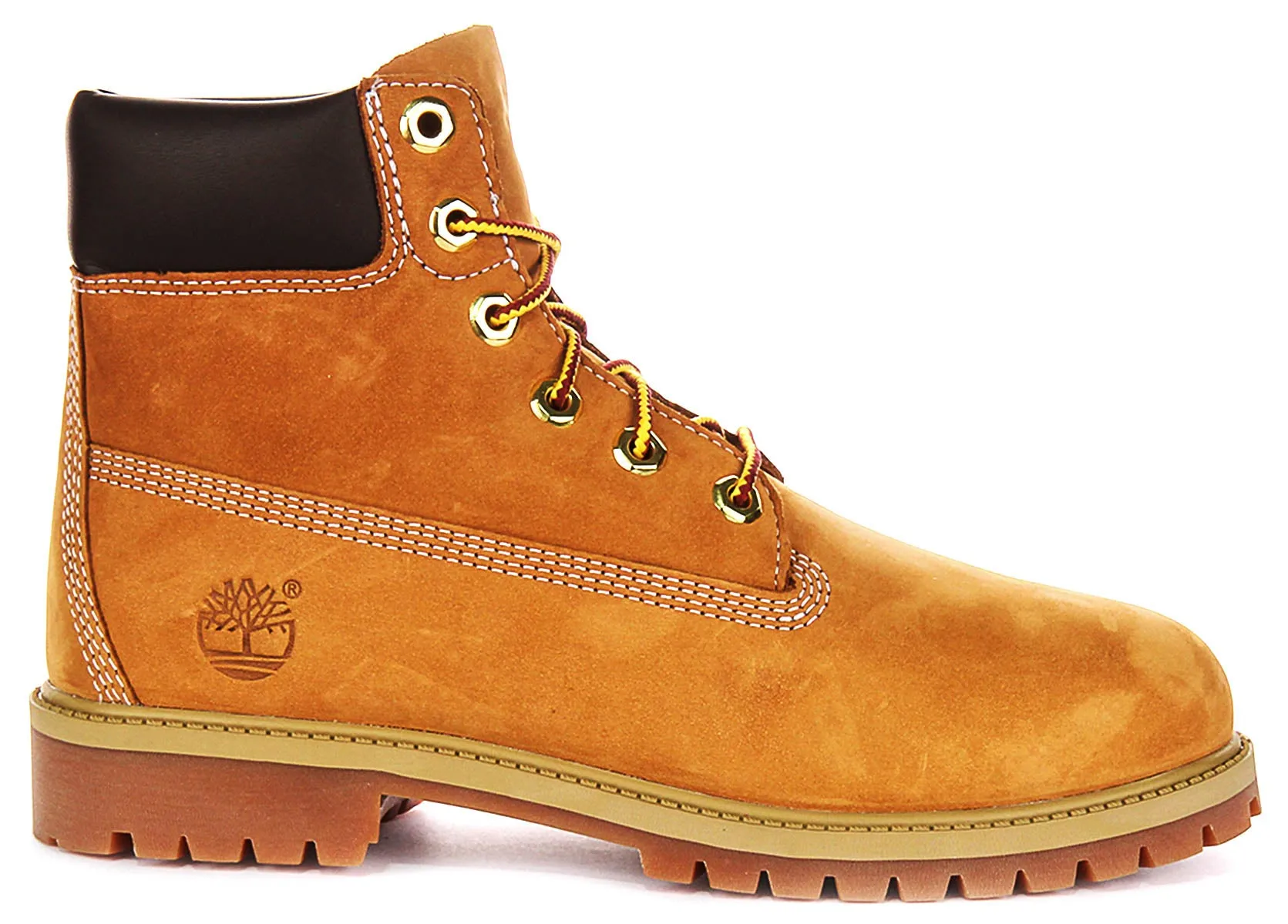 Timberland 12909 6-Zoll wasserdichter Stiefel in Weizen für Junior-Schuhe Timberland