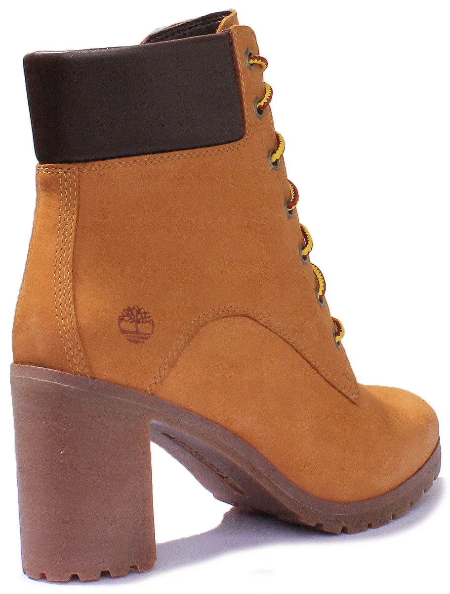 Timberland Allington 6-Zoll-Blockabsatz-Stiefelette in Weizen für Damen Schuhe Timberland