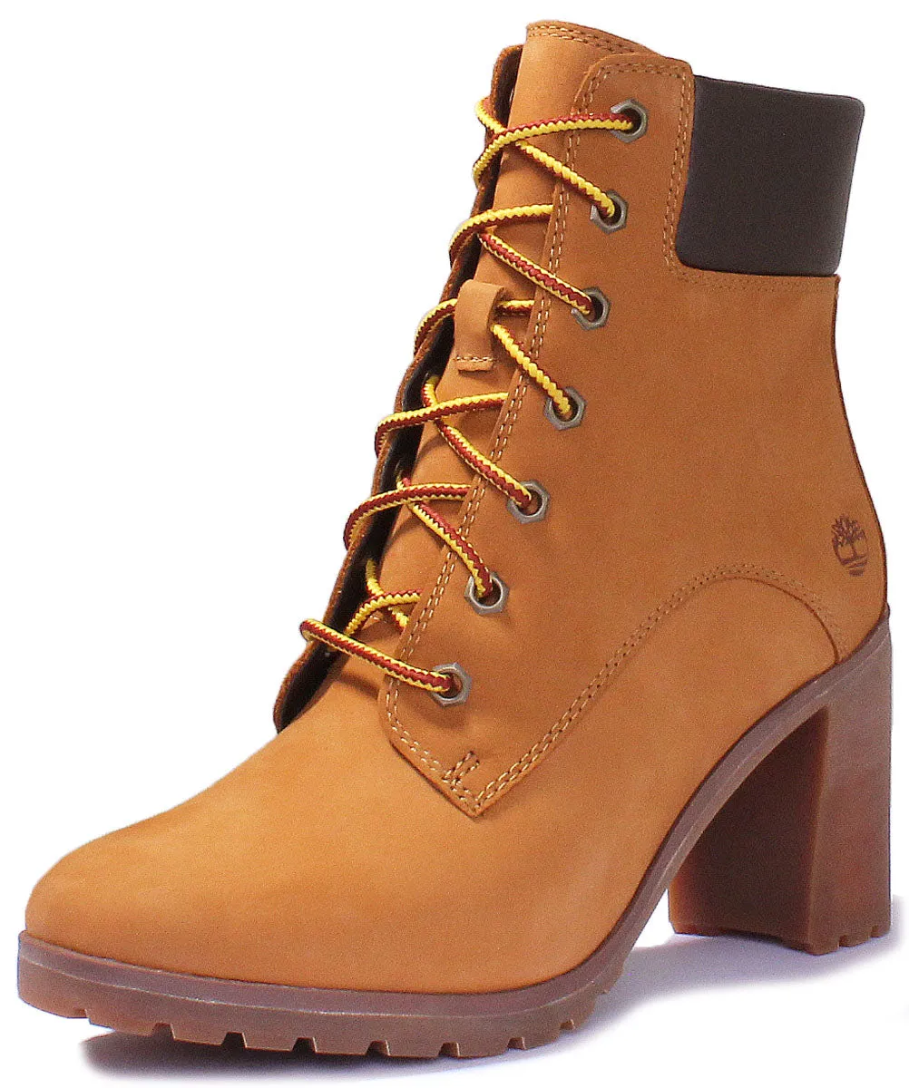 Timberland Allington 6-Zoll-Blockabsatz-Stiefelette in Weizen für Damen Schuhe Timberland