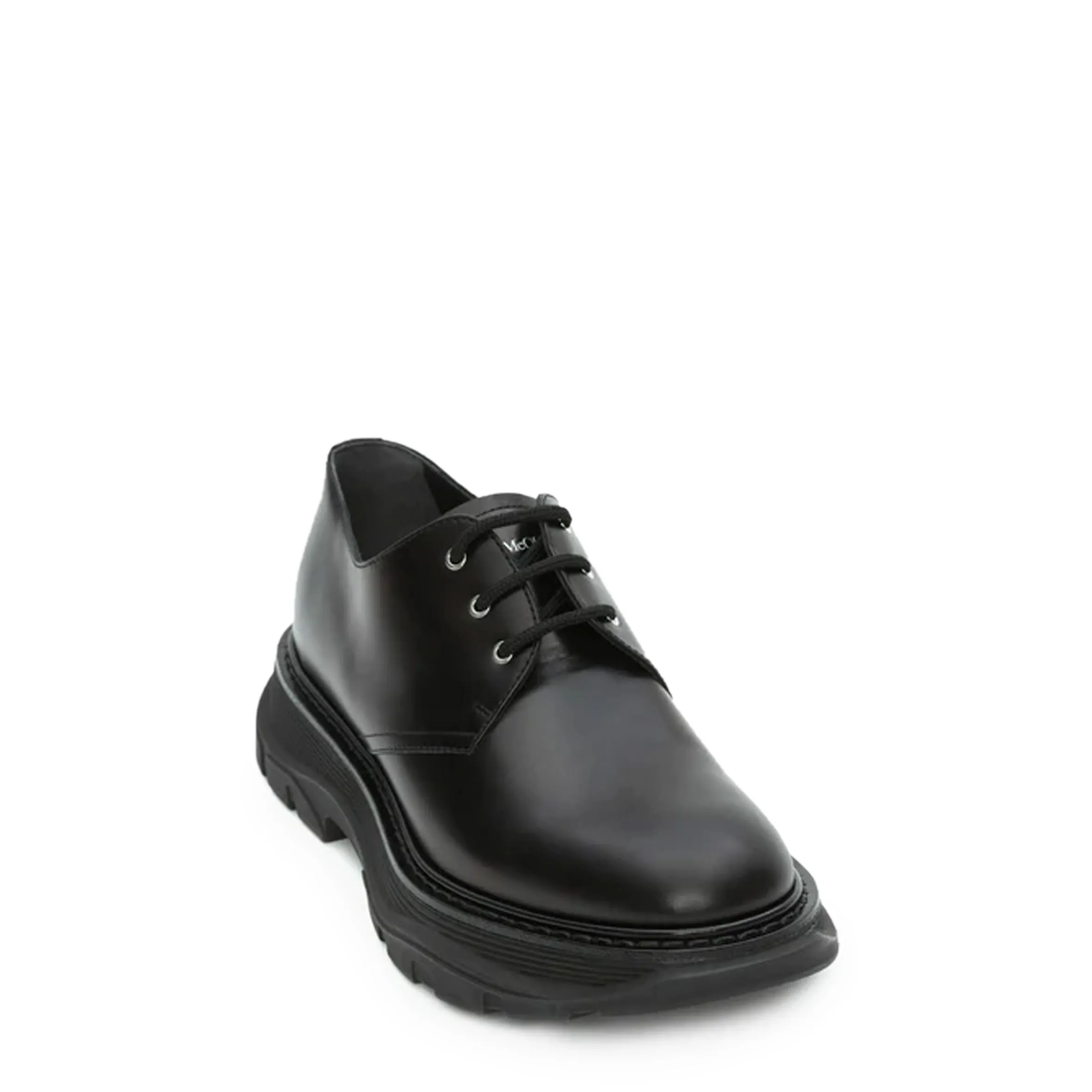 Tread Derby Hochglanz, Schwarze Schuhe_Alexander Mcqueen