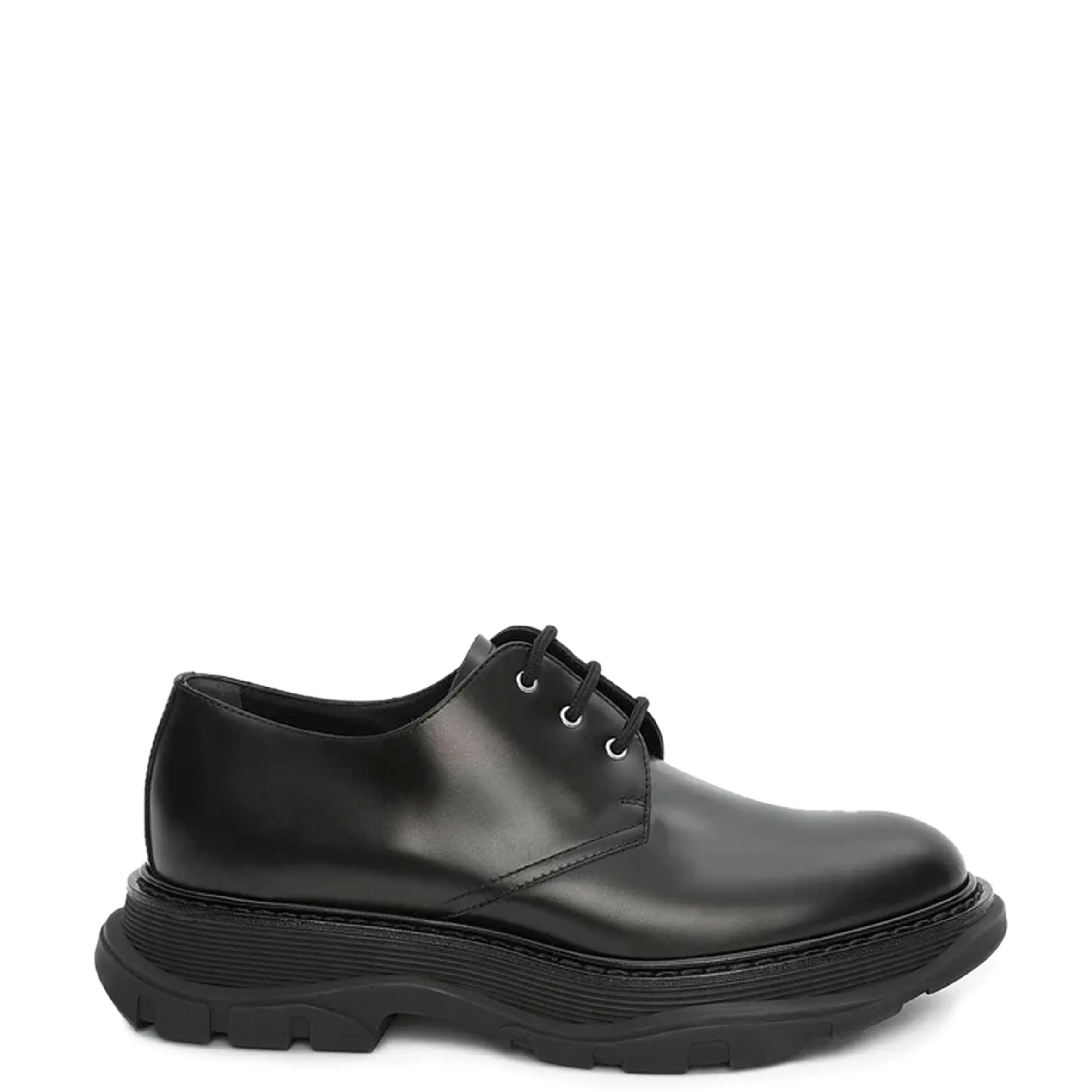 Tread Derby Hochglanz, Schwarze Schuhe_Alexander Mcqueen