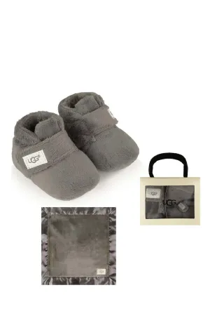 UGG Baby Bixbee und Lovey Geschenkset in Grau