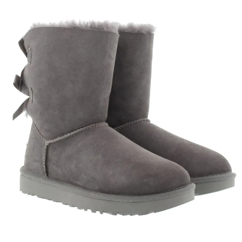 Ugg Bailey Bow II wasserabweisende Wildleder Schaffell Winterstiefel für Damen