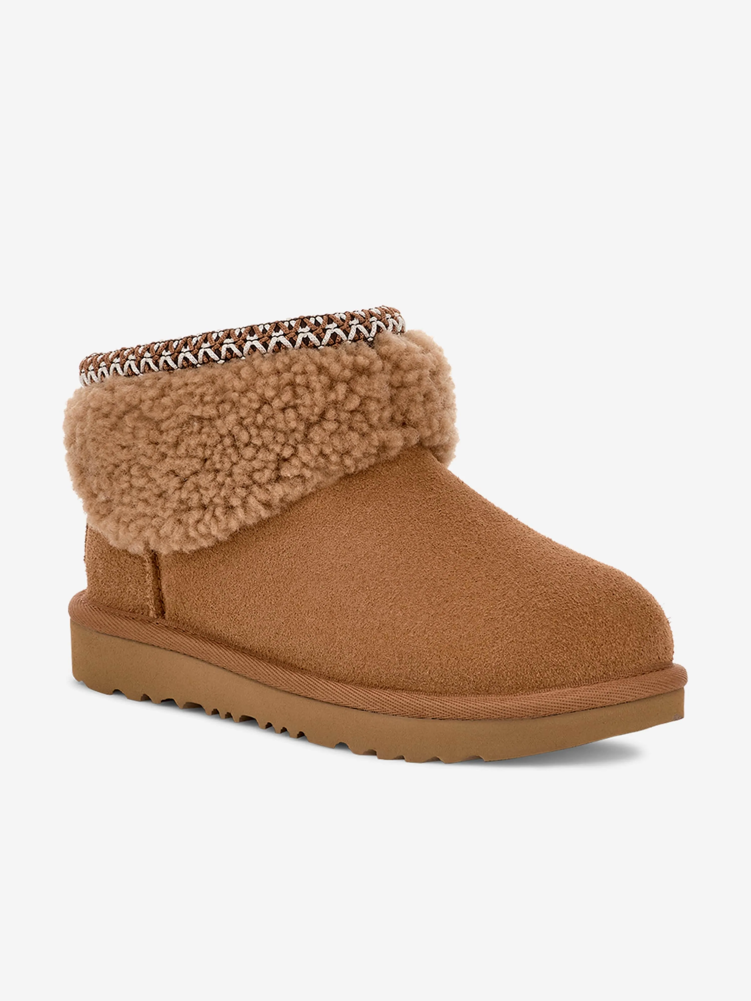 UGG Mädchen Classic Ultra Mini Maxi Lockenstiefel in Braun