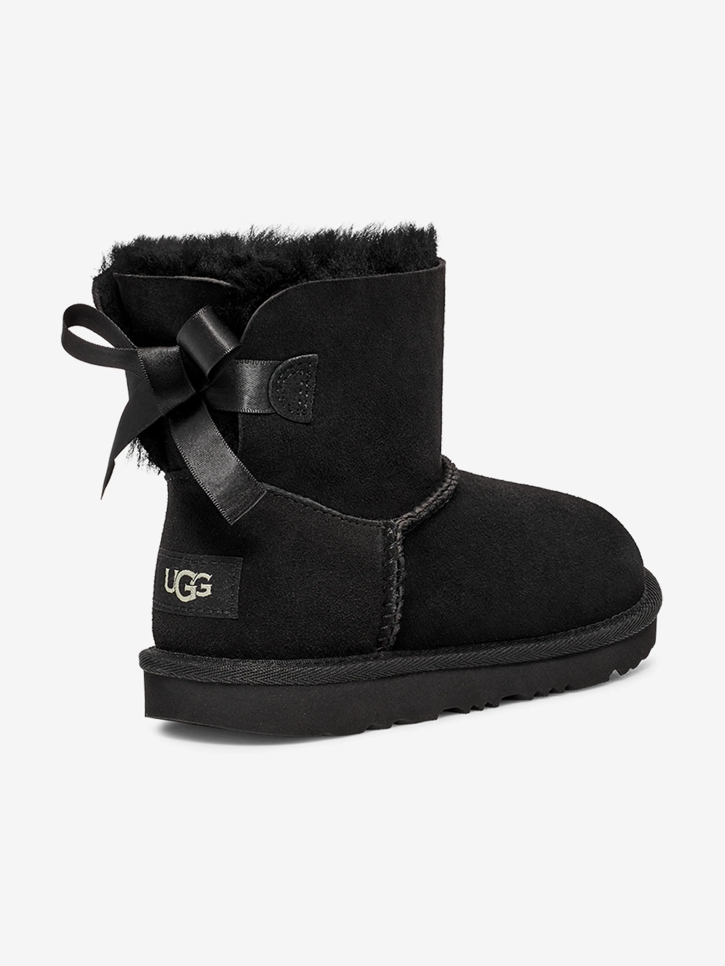UGG Girls Mini Bailey Bow II Stiefel in Schwarz