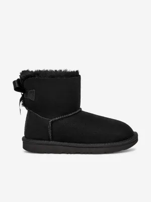 UGG Girls Mini Bailey Bow II Stiefel in Schwarz