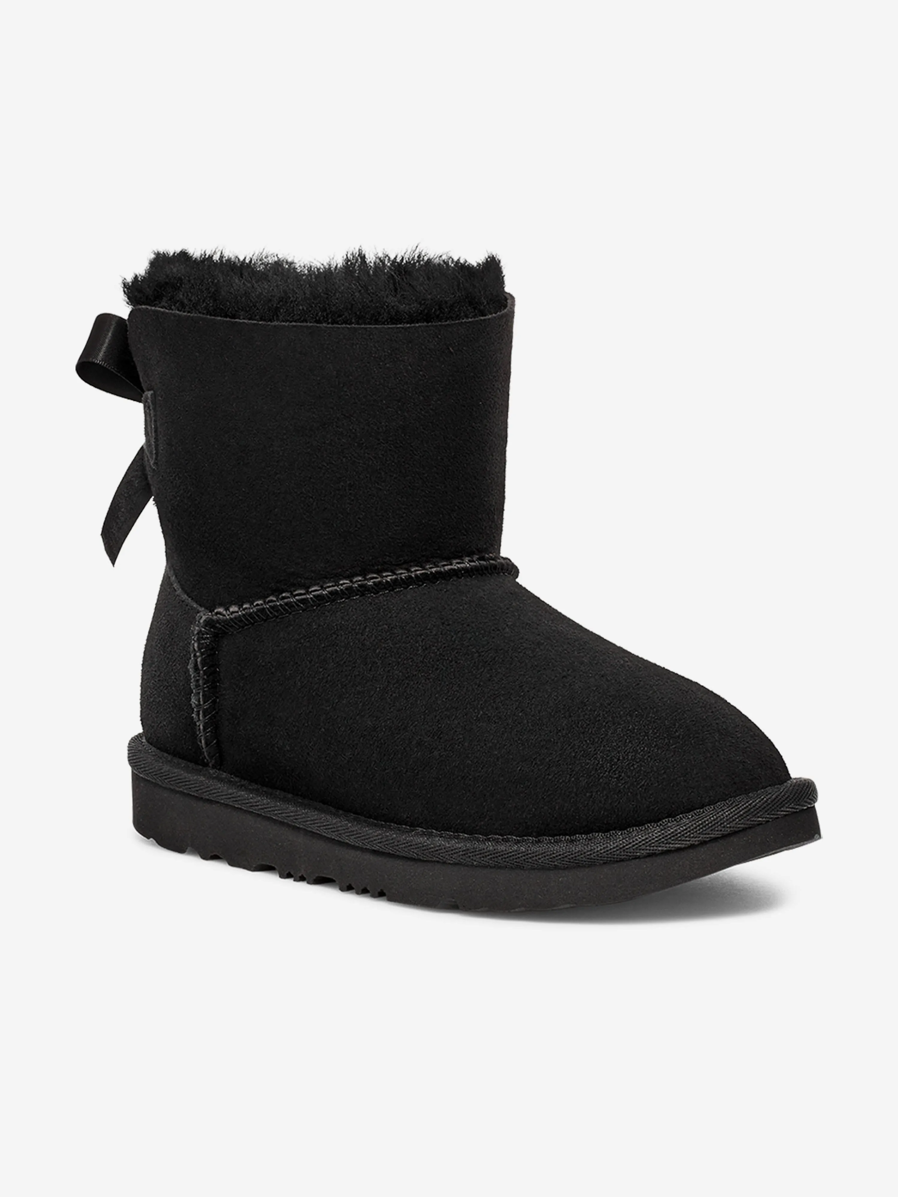 UGG Girls Mini Bailey Bow II Stiefel in Schwarz
