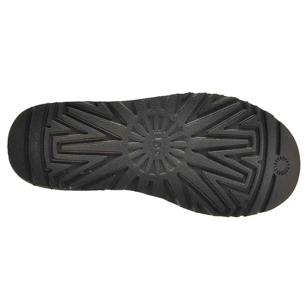 Ugg Mini Bailey Button II Wildleder Schaffell Winterstiefel für Damen