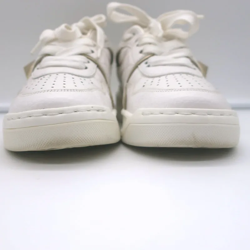 Valentino One Stud Low Top Sneakers Weiß & Gold Leder Größe 35.5