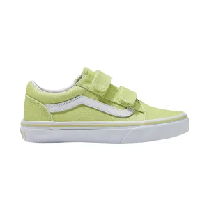 Vans Girl's (Vorschulalter) Old Skool V Glitzer Limetten-Sherbert