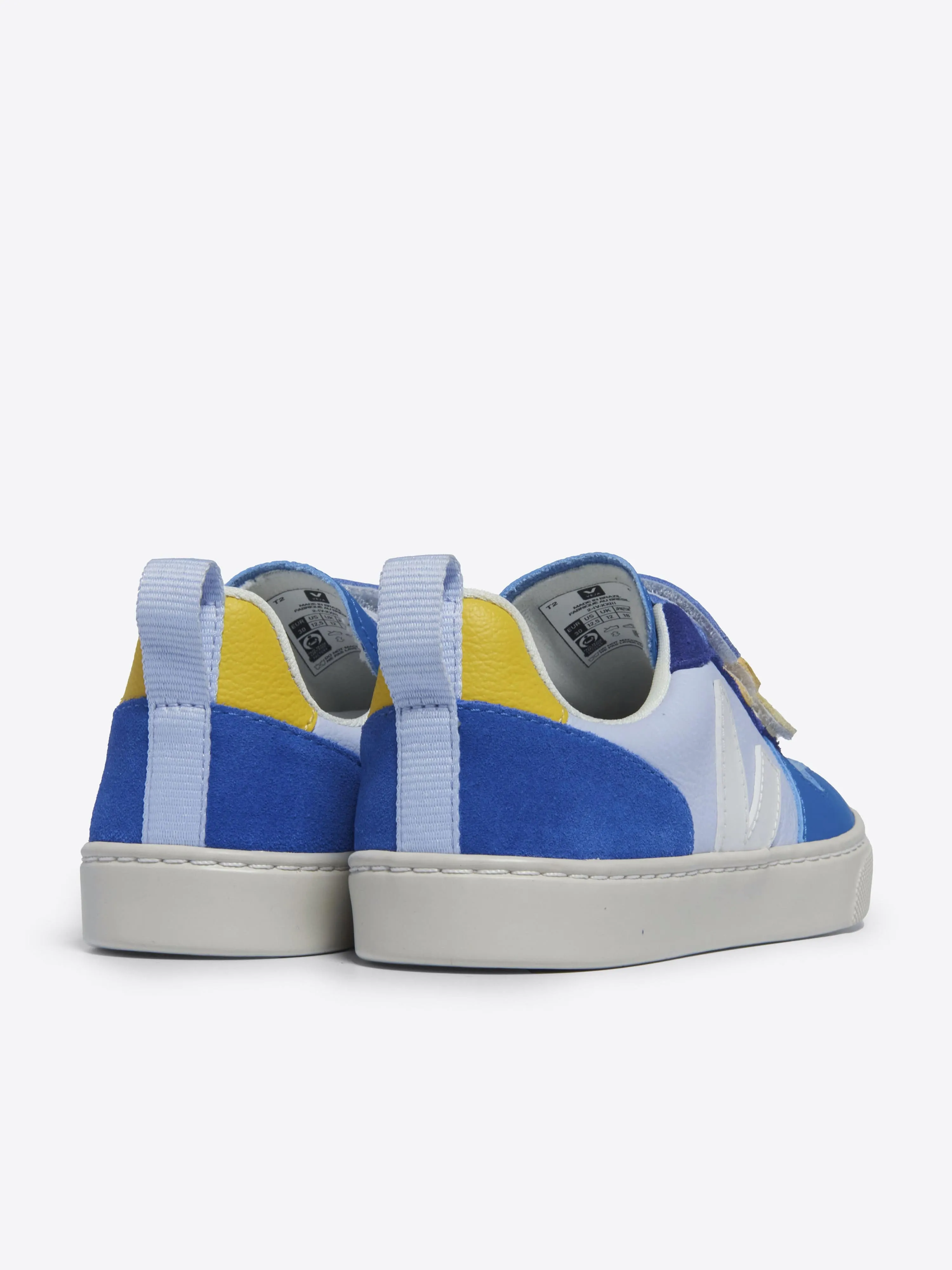 Veja Boys V-10 ChromeFree Leder-Turnschuhe in Mehrfarben