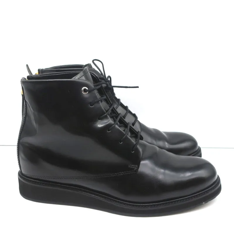 WANT Les Essentiels Derby Stiefel Menara Schwarz Leder Größe 41 Keilabsatz Knöchelstiefel