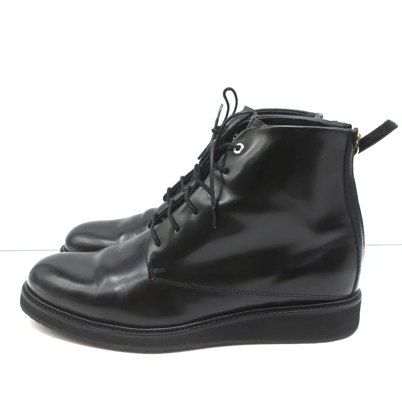 WANT Les Essentiels Derby Stiefel Menara Schwarz Leder Größe 41 Keilabsatz Knöchelstiefel