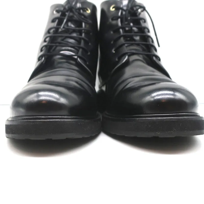 WANT Les Essentiels Derby Stiefel Menara Schwarz Leder Größe 41 Keilabsatz Knöchelstiefel