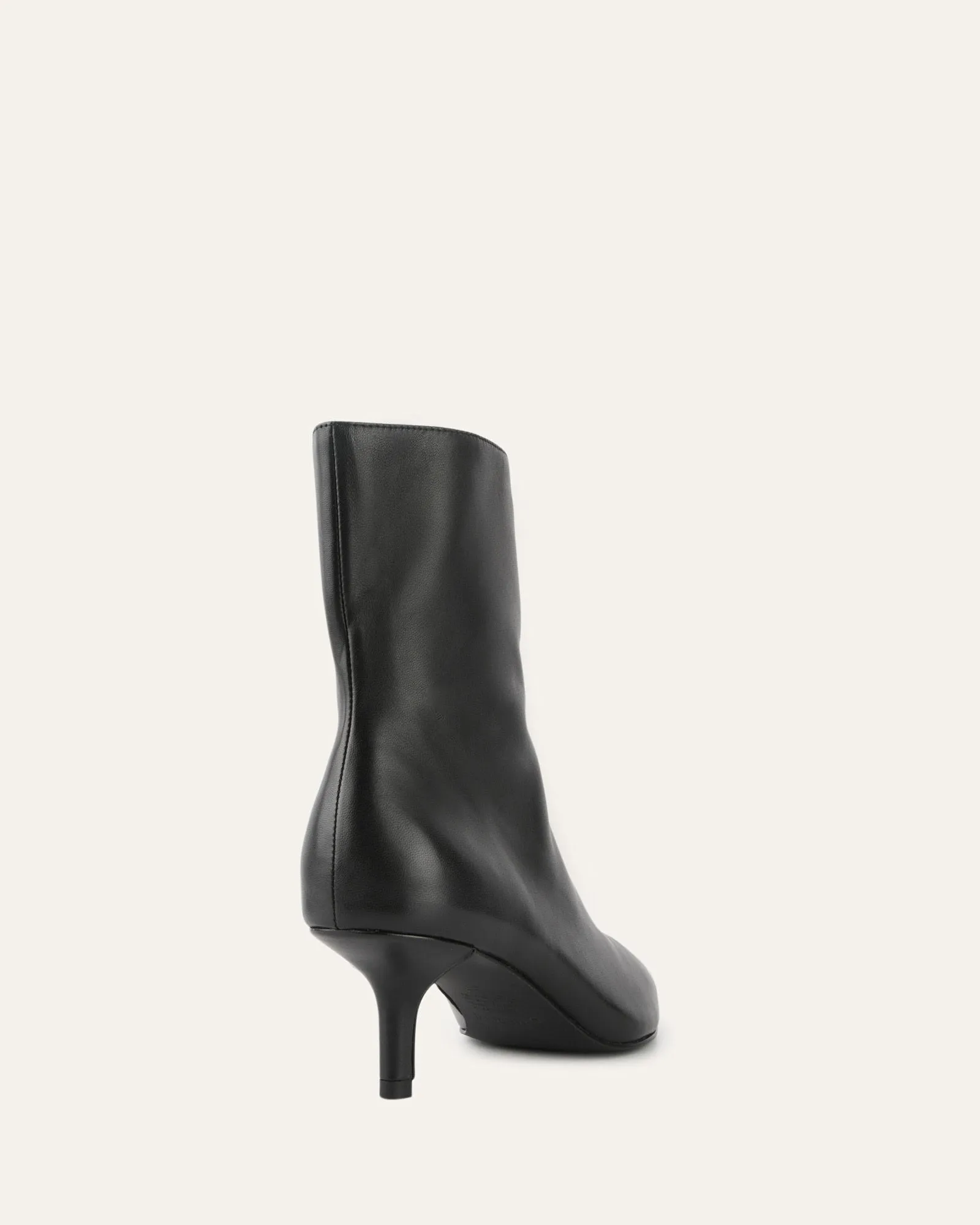WINNIE MID ANKLE STIEFEL SCHWARZES LEDER