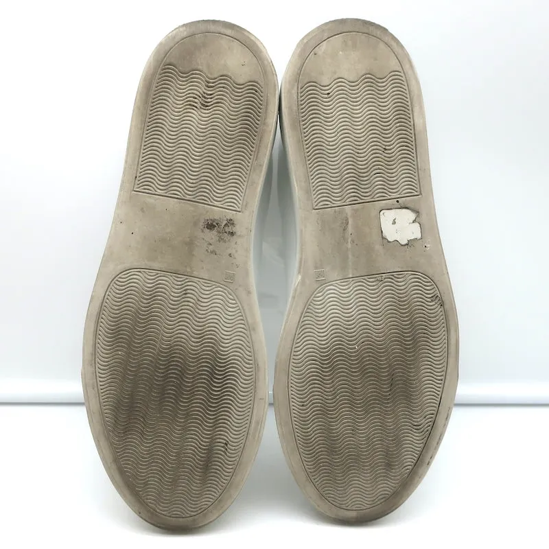 Frauen Retro Low Top Sneakers von Common Projects in Weiß & Grün, Leder, Größe 37