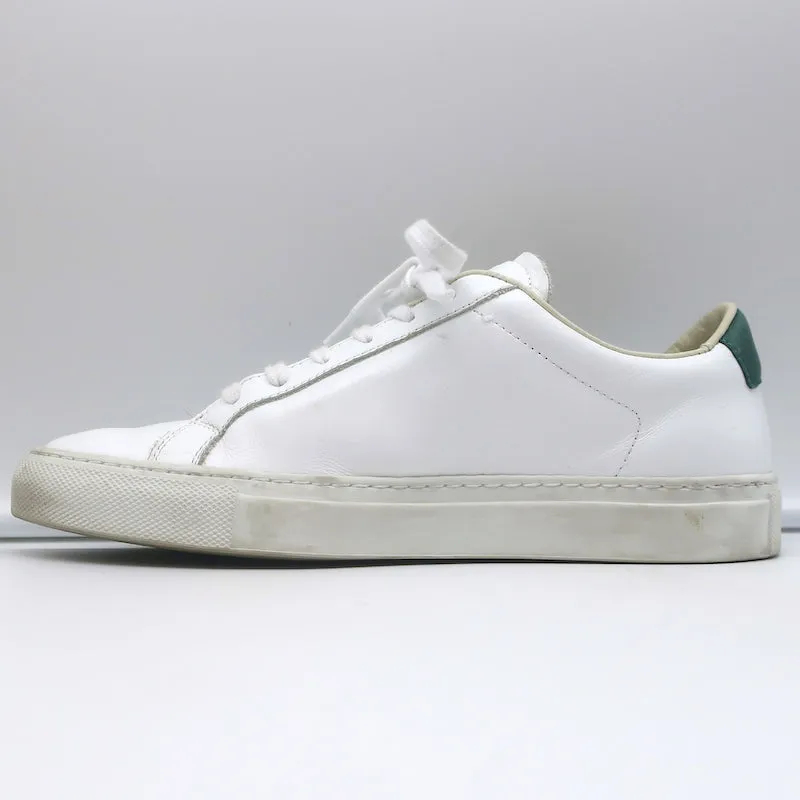 Frauen Retro Low Top Sneakers von Common Projects in Weiß & Grün, Leder, Größe 37