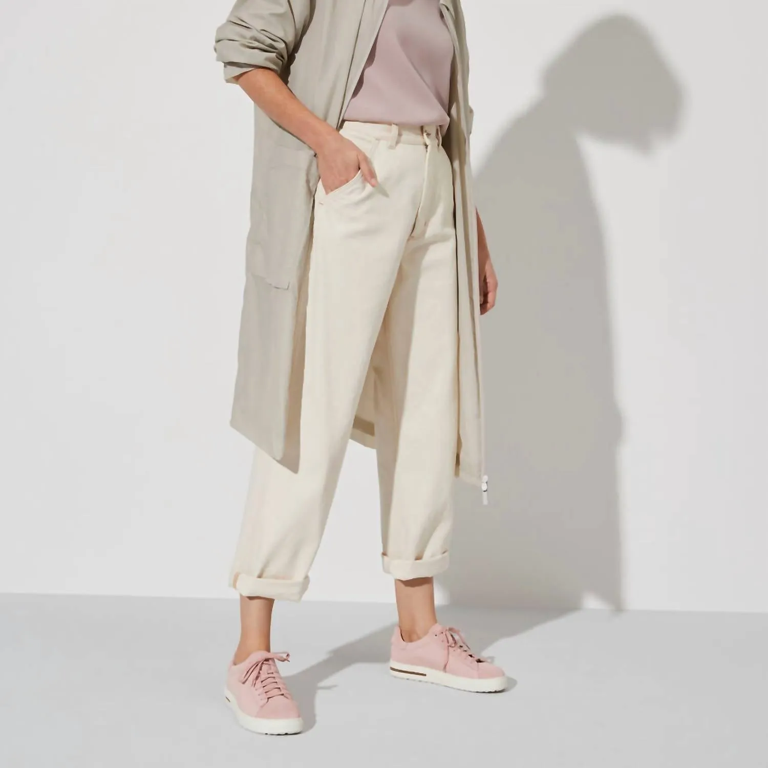 Damens Bend Low Sneaker - Schmal in Zartrosa