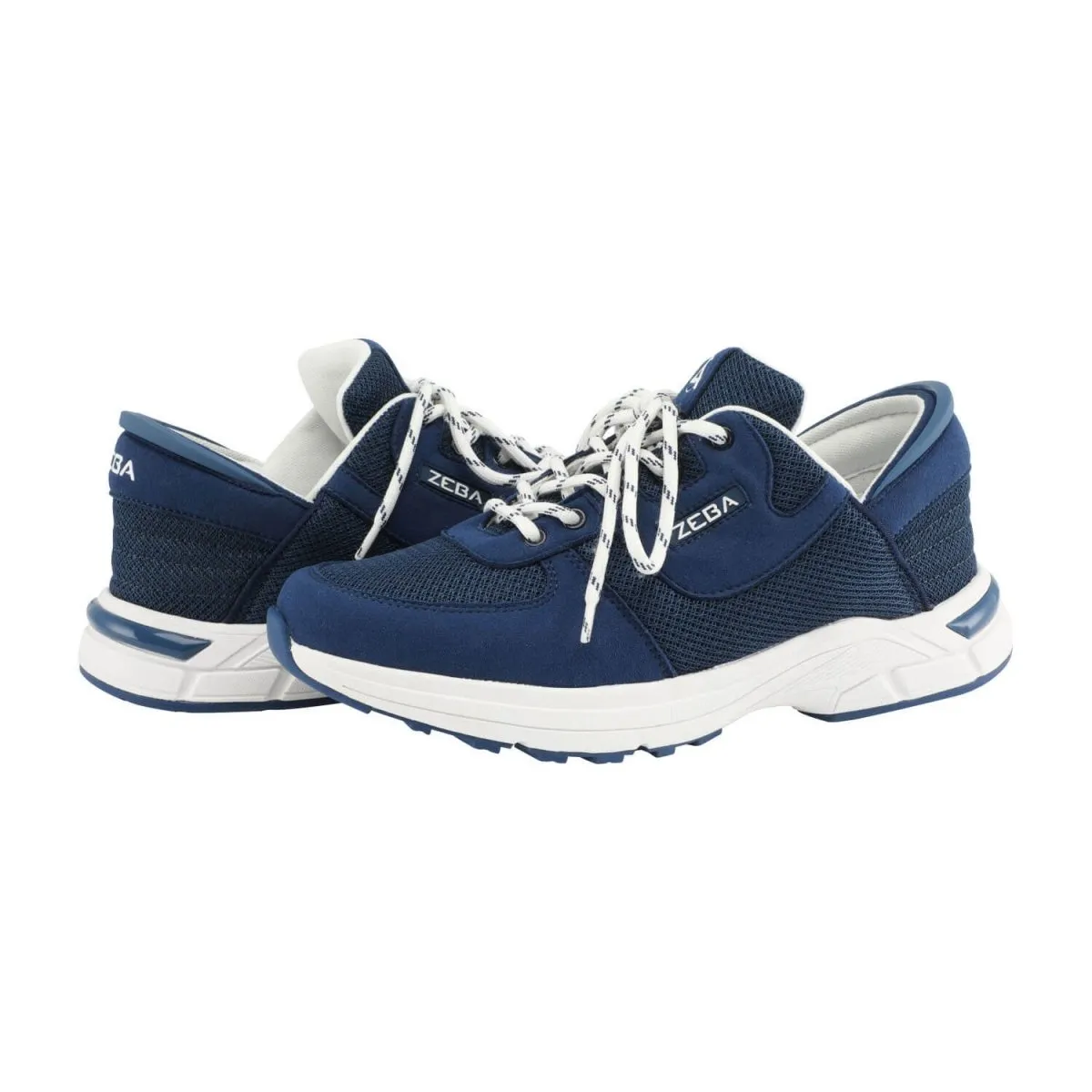 Zeba Herren Royal Navy/Weiß Slip On