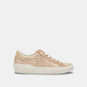 ZINA SNEAKERS WEIZEN RAFFIA